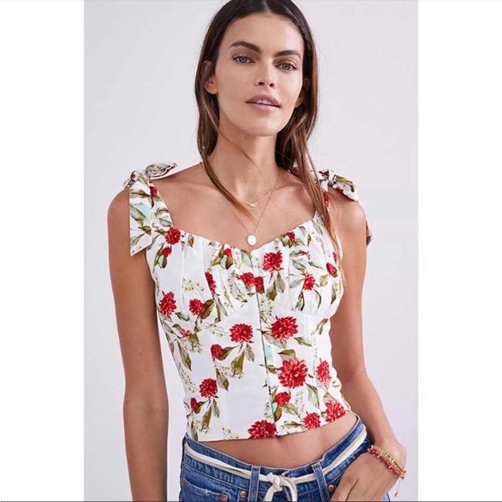 Anthro corset top